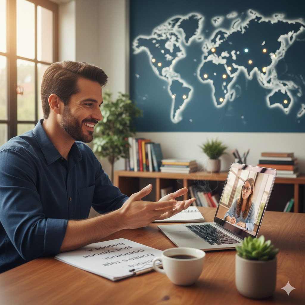 ¡Esta combinación es única! Un "Vikingo" aprendiendo español latino es un concepto visual muy potente y divertido. Aquí tienes un título y una descripción que juegan con esa idea de "conquistar" el idioma: