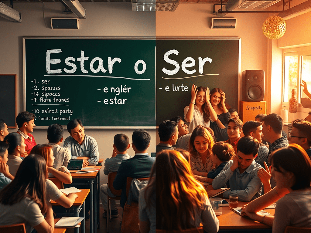 ESTAR O SER en inglés y español